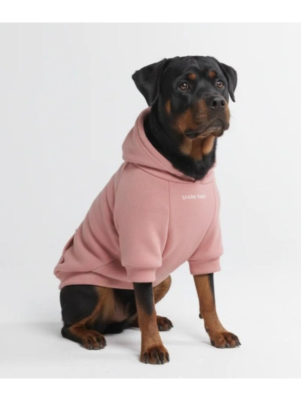 Spark Paws 5XL Pink Dog Hoodie Soft & Cozy Sweatshirt Fleece Lined Stretchy